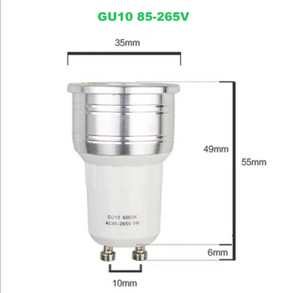 Светодиодный светильник MR11 лампы 3W 12V 35 мм Диаметр с регулируемой яркостью мини точечный светильник лампа GU5.3 GU10 светодиодный лампы 220V 110V COB E27 E14