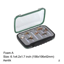 Aventik двойной Face100% Водонепроницаемый водонепроницаемый кейс для рыбалки нахлыстом коробка для мушки коробка