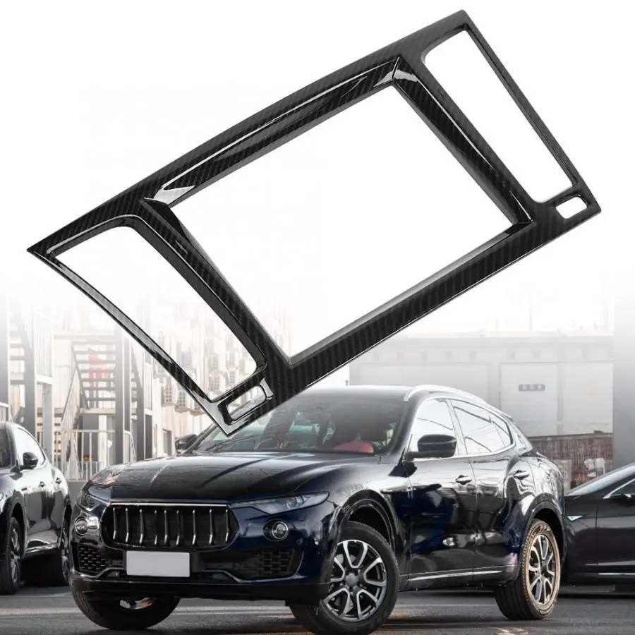 Для Maserati Levante- 1 шт. углеродное волокно стиль автомобиля Авто приборная панель навигация рамка Крышка отделка авто аксессуары