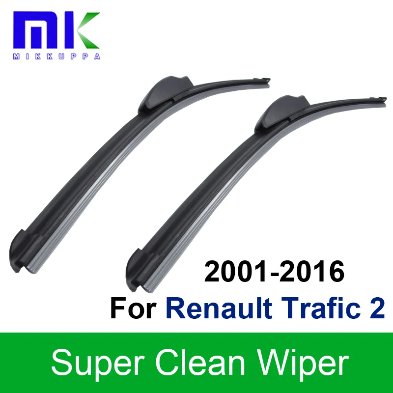 Wiper Blades For Renault Trafic 2 2001 2016 Pair 24"+21" Silicone