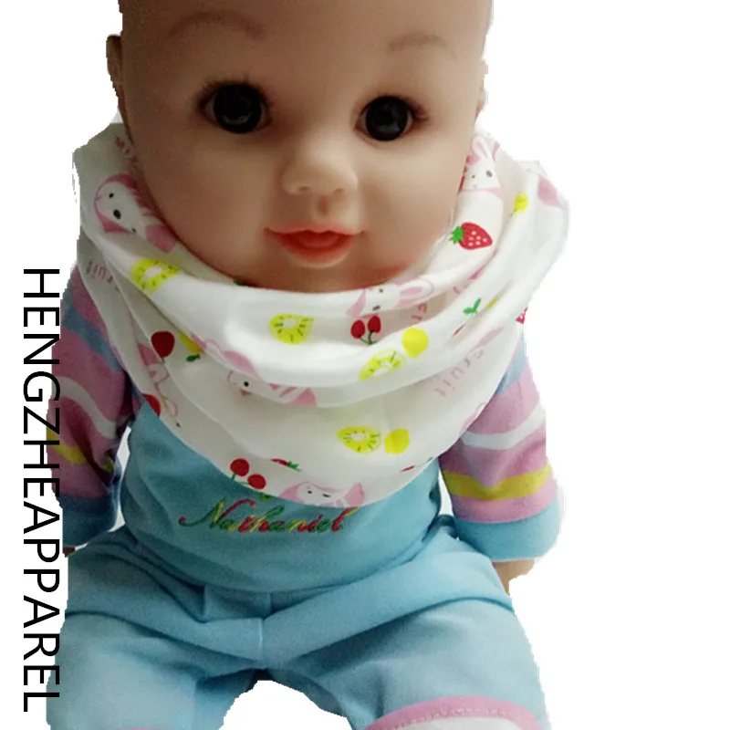 cotton star crown cat boat flag fashion baby scarf kids O ring collars outdoor children warm neck wear accessories scarves 