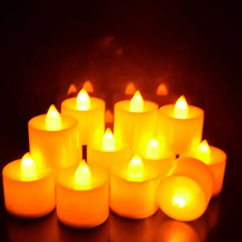 

Brand New Home Decor LED Candles Lamp LED Plastic Candle Shape Light Fliker Flameless for Wedding/Party/Holiday #1004