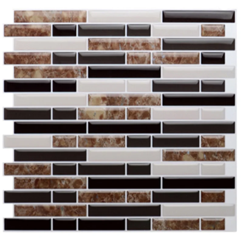 3D Peel and Stick Self Adhesive Mosaic Tile 280x235mm Decorative Backsplash Kitchen Bathroom Wall sticker Vinyl decal 3D Peel and Stick Self Adhesive Mosaic Tile 280x235mm Decorative Backsplash Kitchen Bathroom Wall sticker Vinyl decal