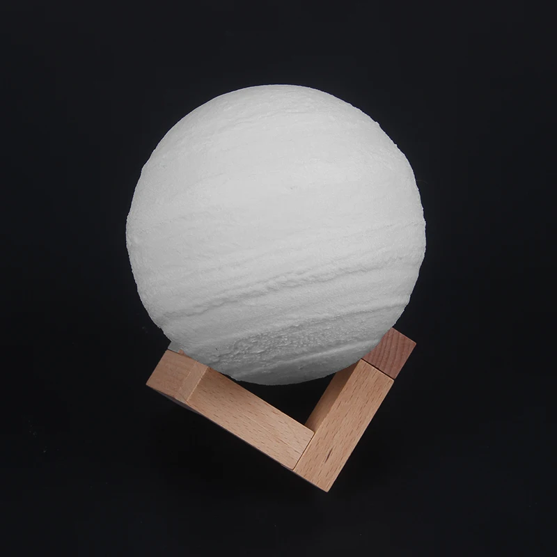 PLA 3D принт ночник лампа Jupiter LED Planet свет прикроватная детский домашний стол Декор