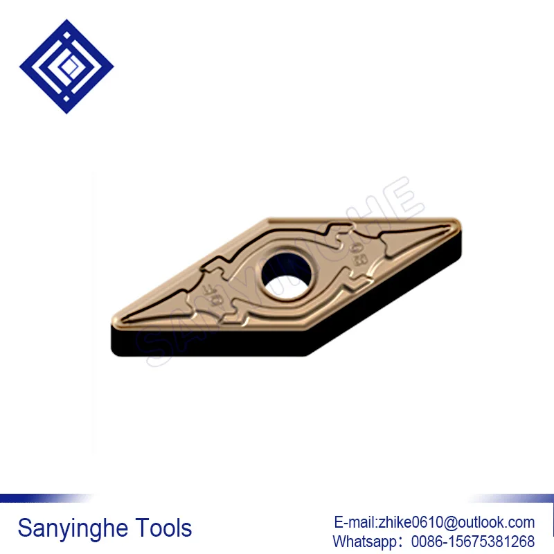 

High quality sanyinghe 10pcs/lots VNMG160404-ADF / VNMG160408-ADF YB9320 cnc carbide turning inserts blade cutting tools