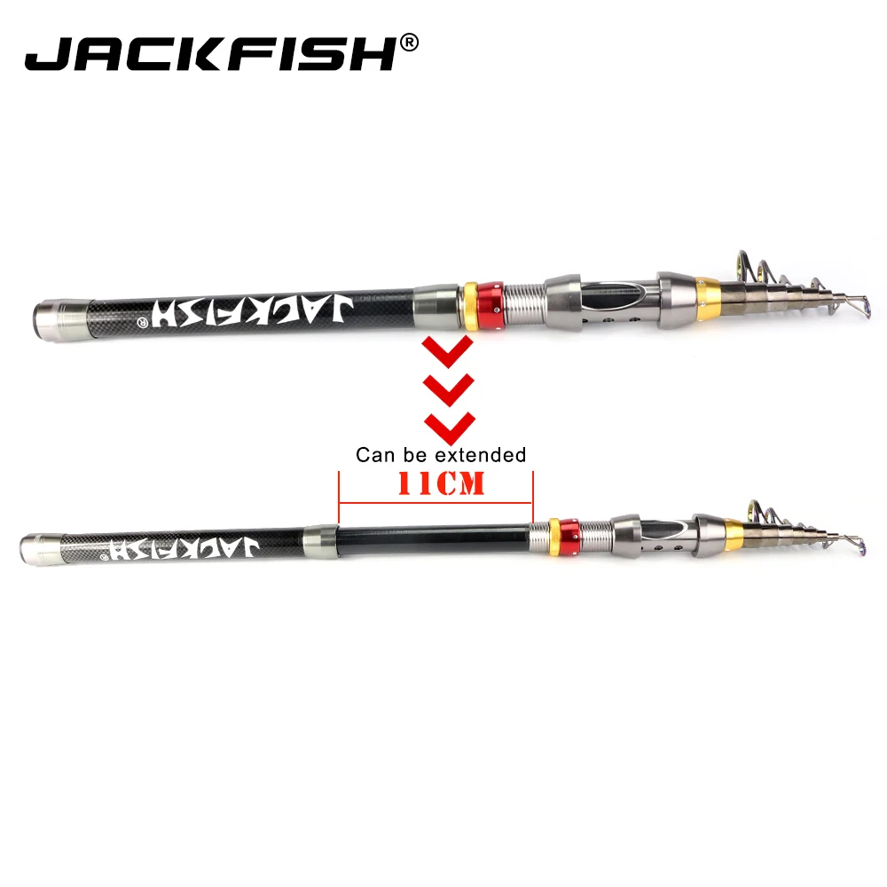 JACKFISH 99% Carbon Fiber Telescopic Fishing Rod 1.8-3.6m Short Sea Rods Telescopic Fishing Rod Spinning Fishing Pole JACKFISH 99% Carbon Fiber Telescopic Fishing Rod 1.8-3.6m Short Sea Rods Telescopic Fishing Rod Spinning Fishing Pole