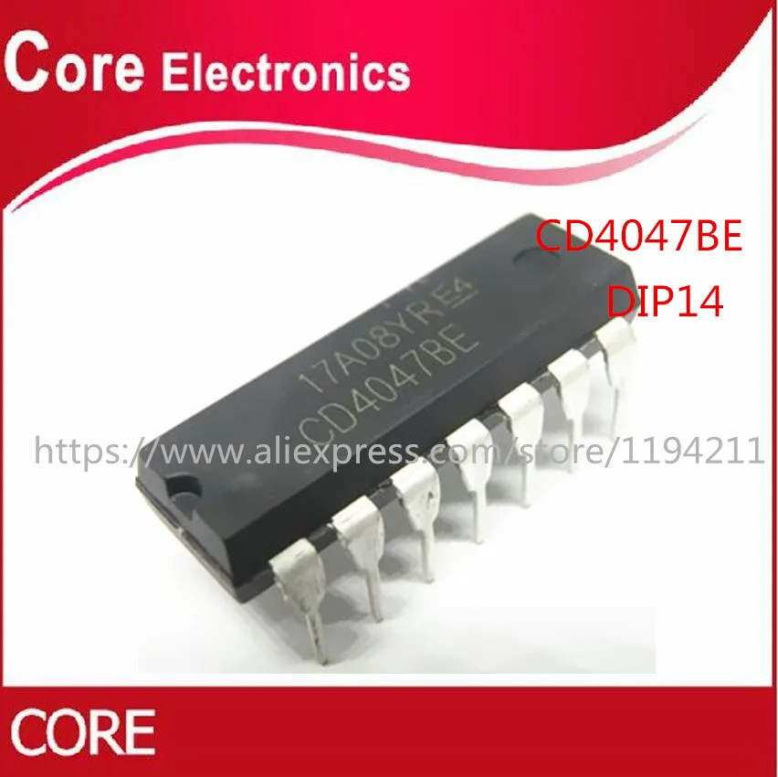 10 шт. CD4047BE DIP14 CD4047 DIP Original IC | Электронные компоненты и принадлежности