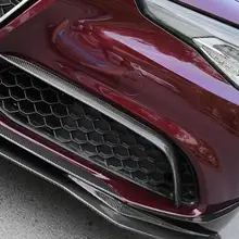 JIOYNG разветвители переднего бампера из углеродного волокна для автомобиля, спойлер для губ, боковые фартуки, 2 шт., подходят для Alfa Romeo Giulia, быстрая по EMS