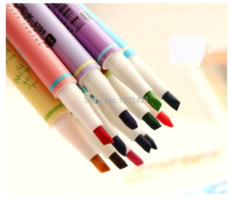 12 цветов Ручки Маркеры канцелярские подарки, DIY Рисование чтение маркер для заметок ручка для DIY планировщик