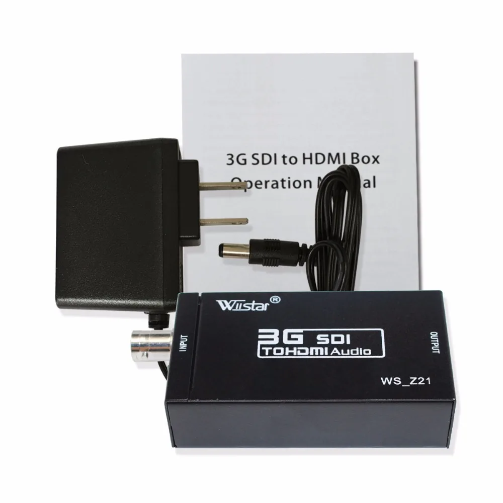 Wiistar HD 1080P 3g sdi в hdmi конвертер и Кабель bnc поддержка HD-SDI/3G-SDI сигналов sdi2hdmi SDI в hdmi