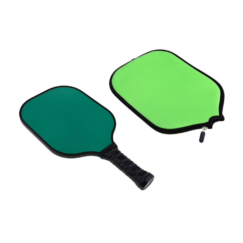 Durable Carbon Fiber Honeycomb Composite Core Pickleball Paddle / Racket & Zipper Neoprene Case Cover Protector Sleeve - 5 Color