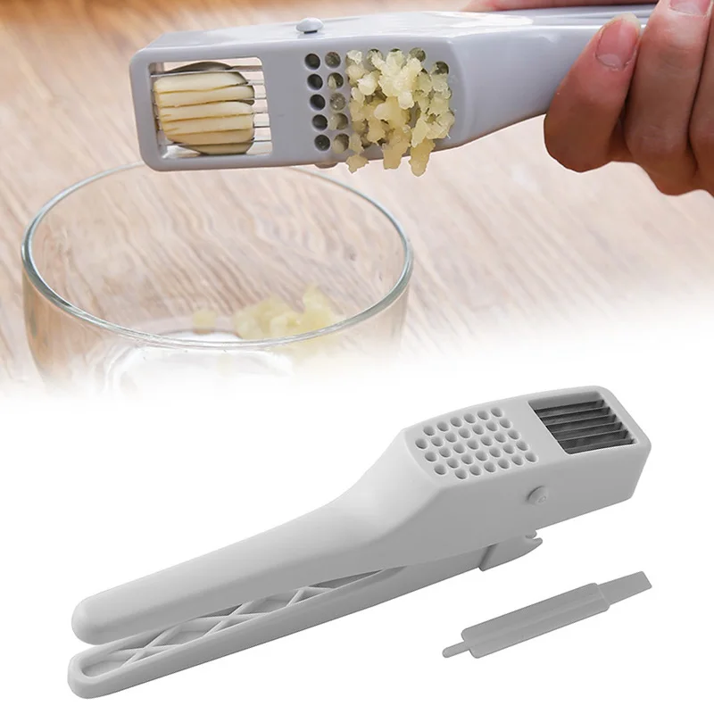 

1PC Plastic Garlic Presses Cutter Slicer Crusher Chopper Cut Tools Curve Fruit Vegetable Tools Kitchen Gadgets Accessories