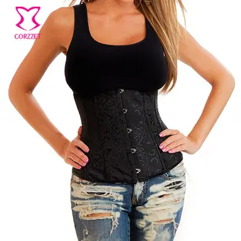 

Plus Size Waist Cincher Corset Waist Trainer Corselet Underbust Sexy Corsets and Bustiers 6XL Gothic Lingerie Black Red White