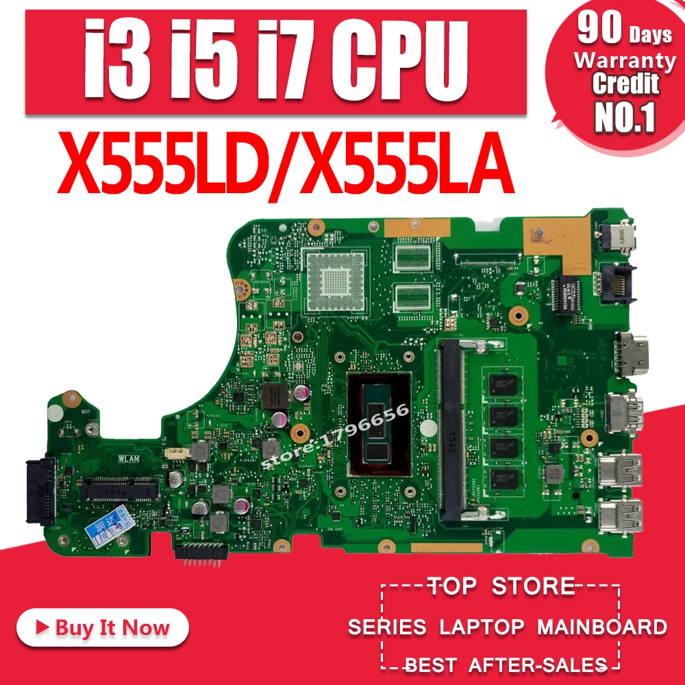 #^Special Price NEW!! X555LA laptop motherboard FOR ASUS X555L X555LJ X555LD X555LP W519L K555L A555L Mainboard 100% tested 4GB RAM i3 i5 i7 CPU