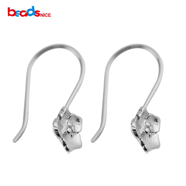 Aliexpress Beadsnice Id25424 925 Sterling Silver Hooks Beadsnice Id25424 925 Sterling Silver Hooks Earring Wires With Flower End Of Jewelry Accessories