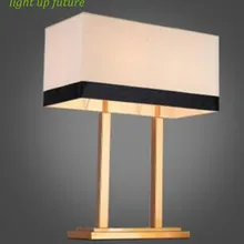 Классический китайский стиль ретро-ткань металлические настольные лампы для спальни E27 led increative постели декора настольные лампы для отеля A110