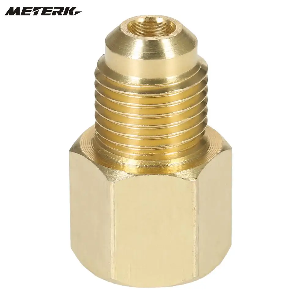 

R134A Refrigerant Tank/Vacuum Pump Adapter to R12 Fitting Adapter 1/2" Female Acme to 1/4" Male Flare Adaptor