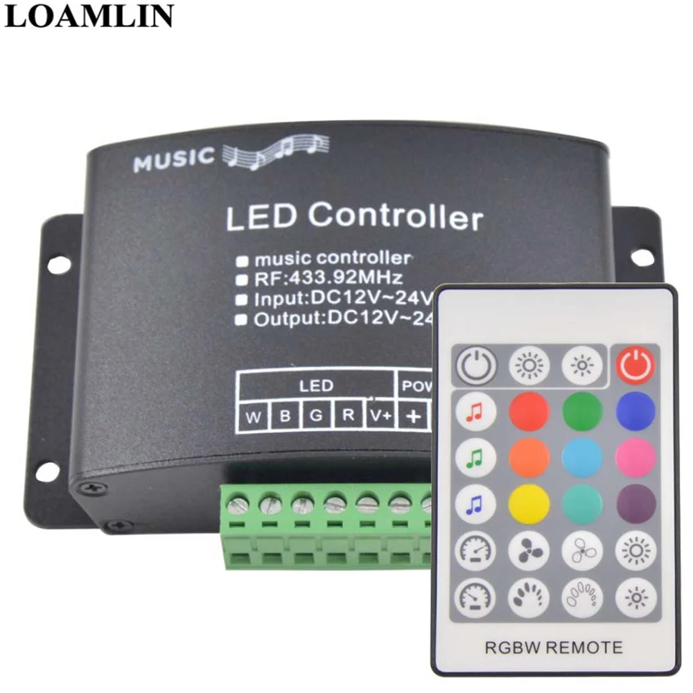 Светодиодная лента RGB 5050SMD 30 светодиодов/м светильник с 24 клавишами