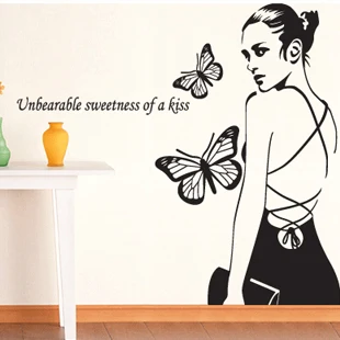 

Temperamental belle Setting wall clothing store model bedroom adornment wall stick