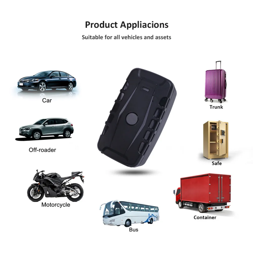 Car GPS Tracker LK209C 20000mAh Battery Real Time Vehicle Locator Powerful Magnet Standby Time 240 Days Waterproof IP67