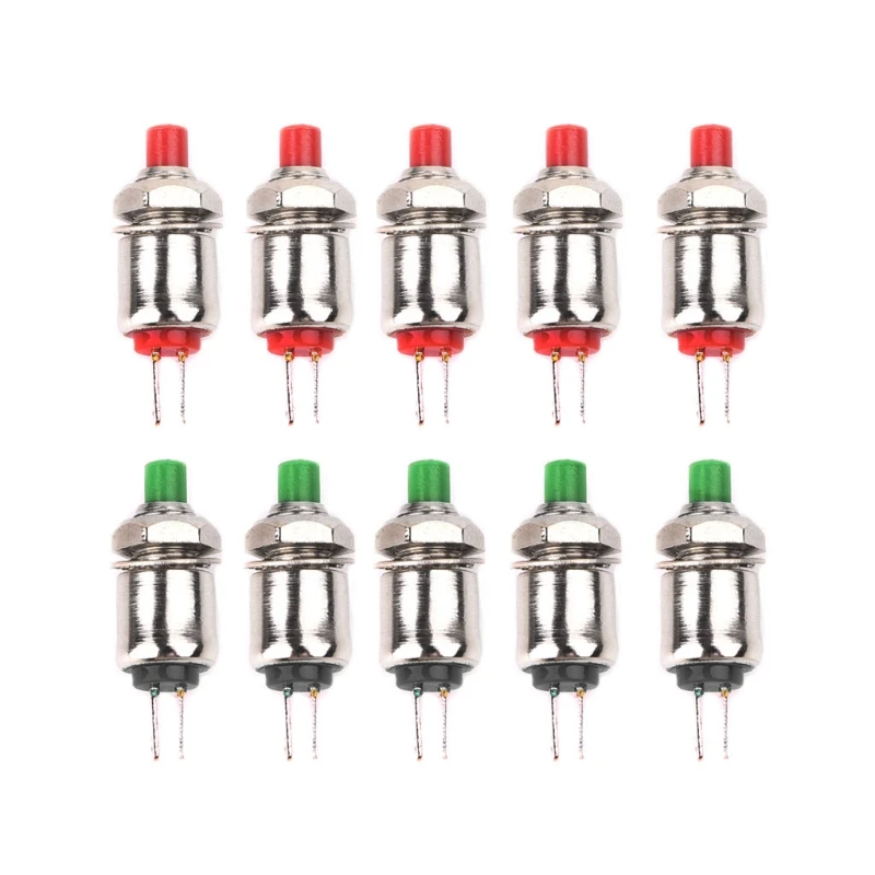 

10pcs DS-402 5mm Mini Push Button Switch Spring Return Micro Switches 0.5A 125V