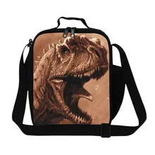 Dispalang бренд мультфильм Динозавр Обед сумка для мальчиков и девочек для пикника, Термические еда сумка с животным принтом Ланч-бокс для детей тепловой мешок