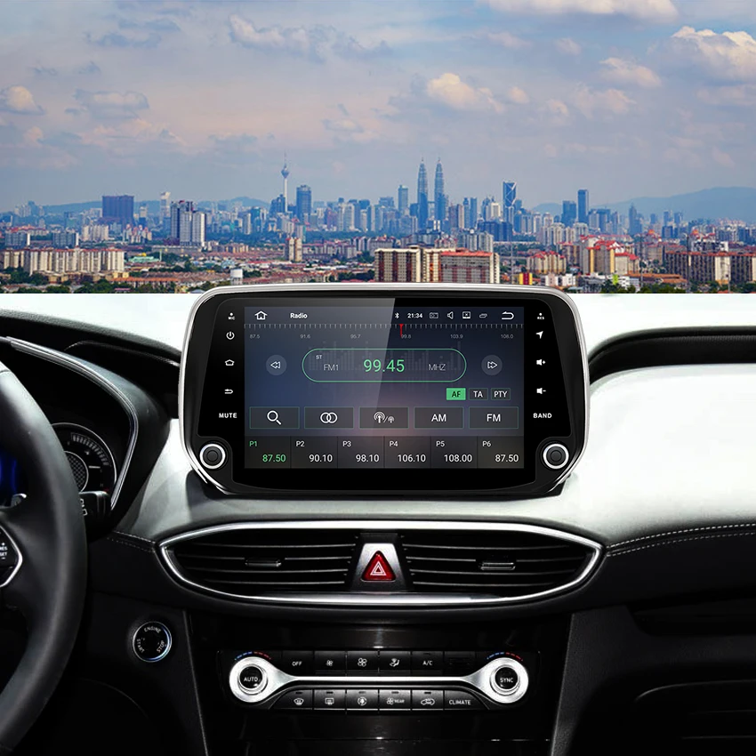 OZGQ Android 9 0 система ''IPS экран автомобильный монитор видео Радио для Hyundai santafe 2018 с