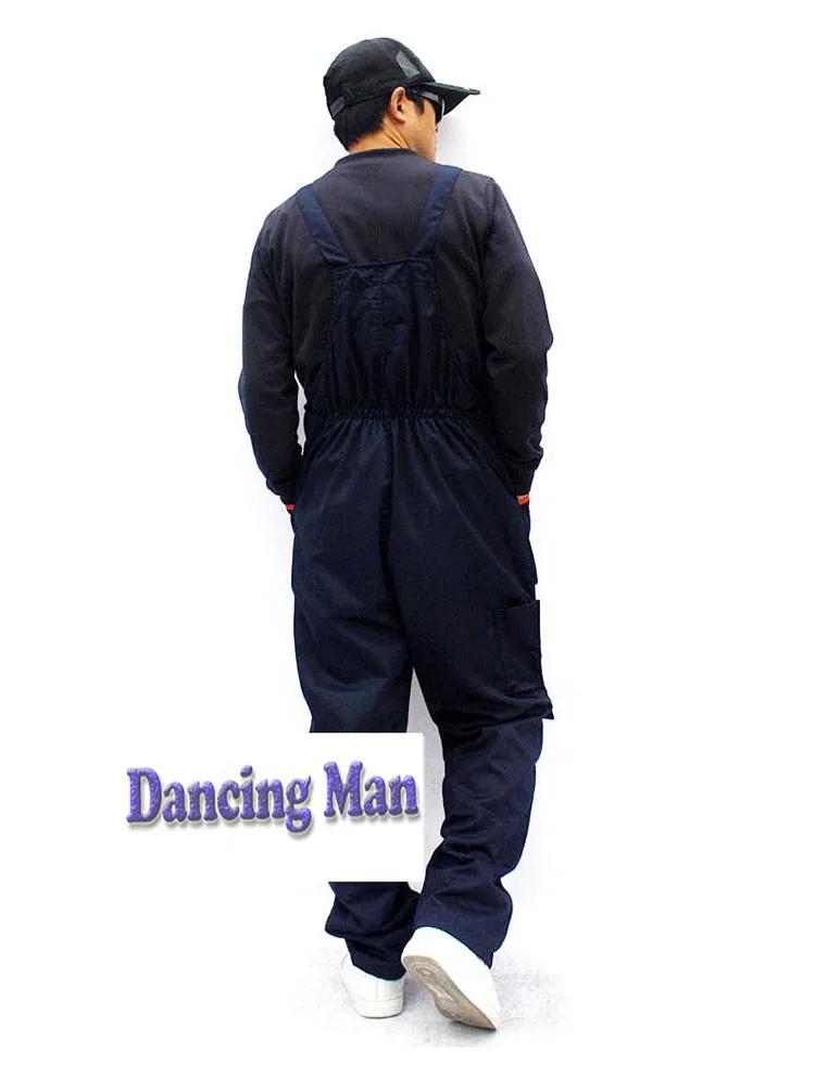CCGK bib overalls men work coveralls repairman strap jumpsuits pants sleeveless wear-resistance working uniforms plus size S-3XL (8)