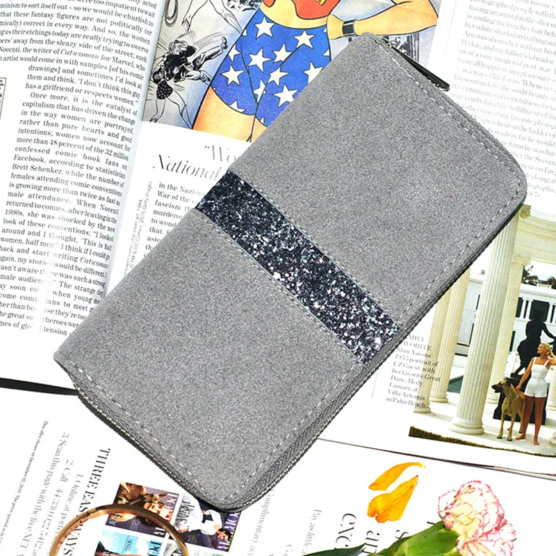 

Women Wallet 2018 Luxury Brand Fashion Vintage Wallet Long Zipper Lady Purse Patch Clutch Wallet Large Coin Pocket 500721