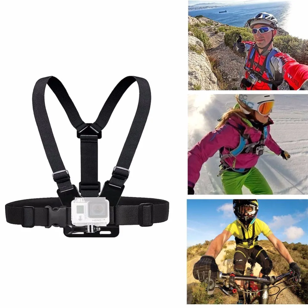 Регулируемый нагрудный ремень для камеры Gopro Hero 4S/4/3 + 3/2/1 sj7000 аксессуары