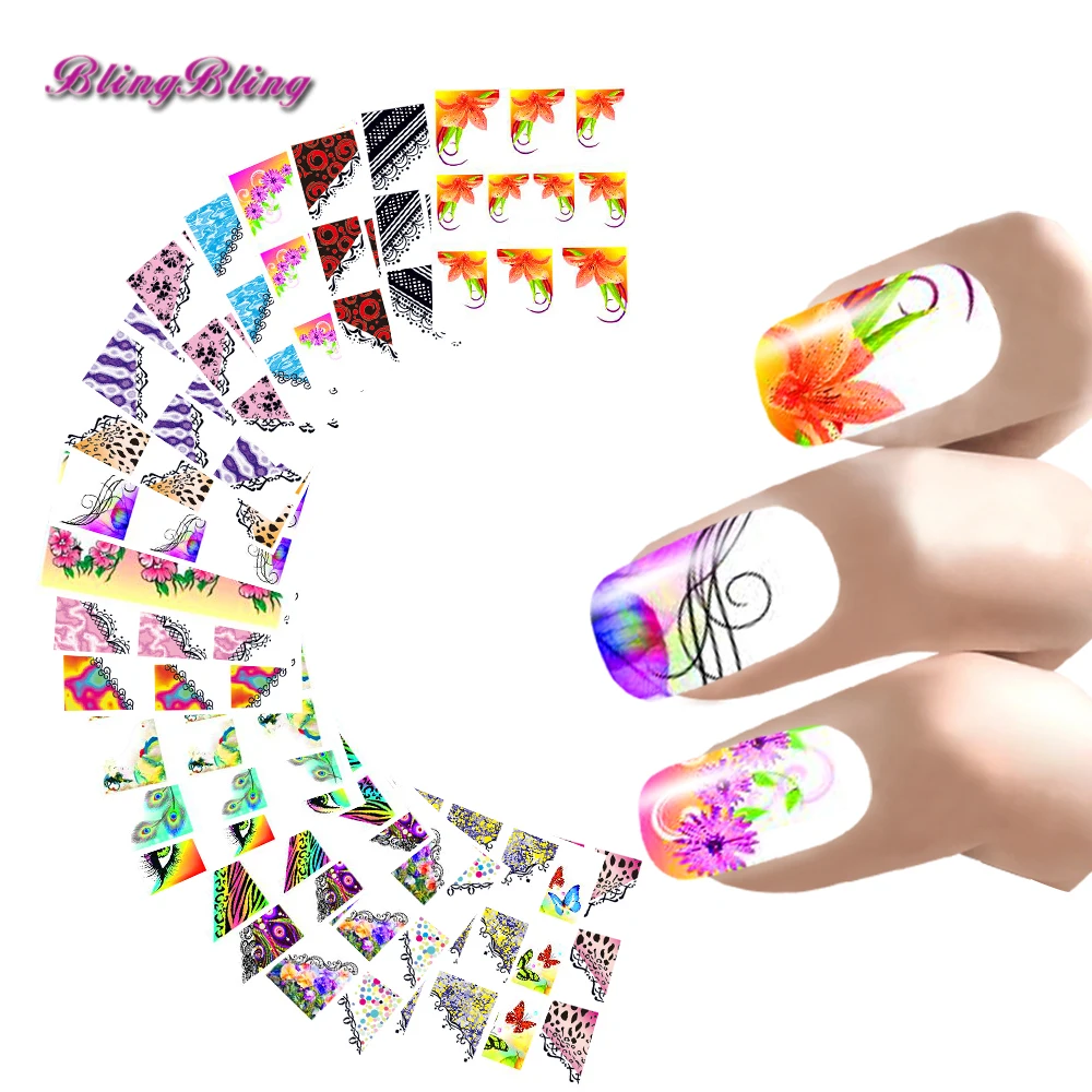 Buy 22 Style Nail Sticker French Manicure Water Decals
