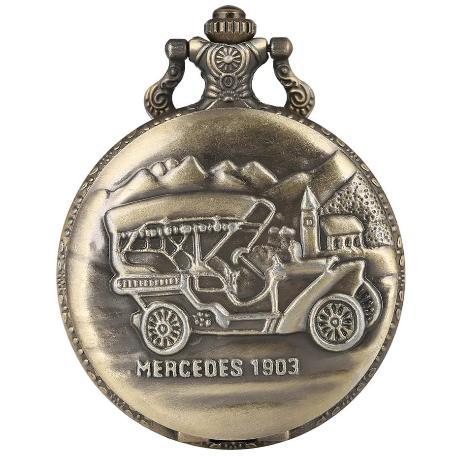 

Steampunk Car Display Quartz Pocket Watch Retro Bronze Pendant Jewelry Clock Old Fashioned Suit Pocket Watches for Male reloj