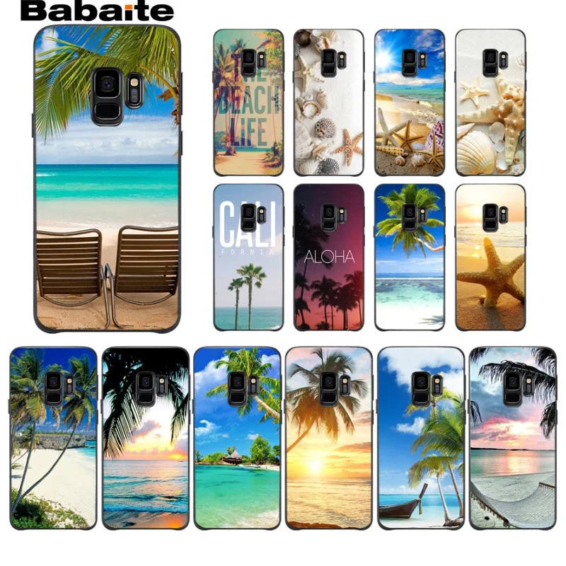 Пляж Морская звезда пейзажным рисунком чехол для телефона Samsung Galaxy s9 s8 plus note 8 note9 s7