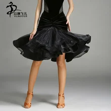 NEW Latin salsa tango standard performance dance vestidos Samba Cha cha Fish Tail skirt Ballroom Dance Dress skirt for women