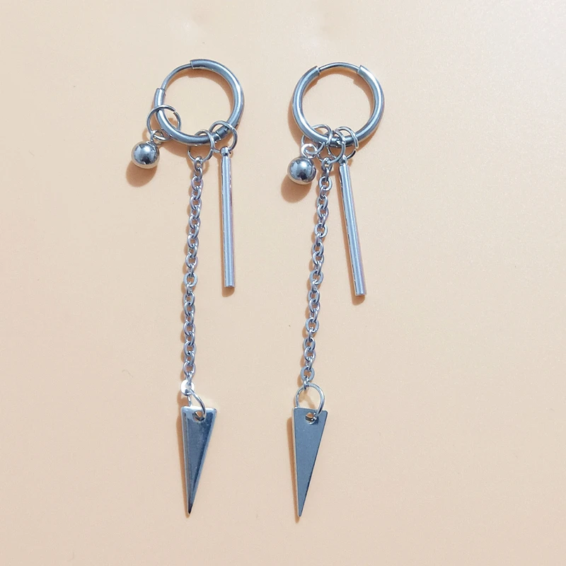 Поп Bangtan мальчиков альбом Цзиминь Треугольники серьги корейский Модные украшения аксессуары для мужские и женские серьги