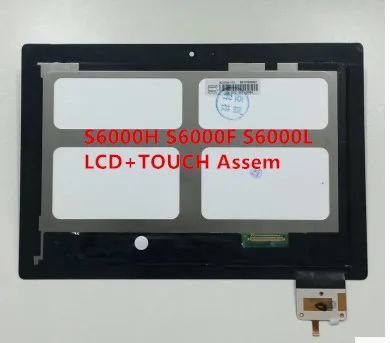 For Yoga Tablet 2 1050 S6000 L H F New Full LCD Display Monitor  Digitizer Touch Screen Glass Panel Assembly Replacement 8 0 inch 40pin 18bit tft lcd digital screen ls080ht111 800rgb 600 8 0 inch monitor perfect working fully tested