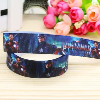 

7/8'' Free shipping printed grosgrain ribbon hair bow headwear party decoration wholesale OEM 22mm H4711