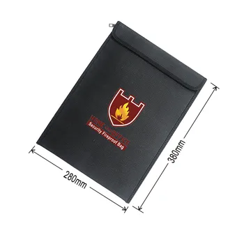 

Fireproof Document Fire Resistant Pouch Document Waterproof Bag for Money Safe Document bag new A30