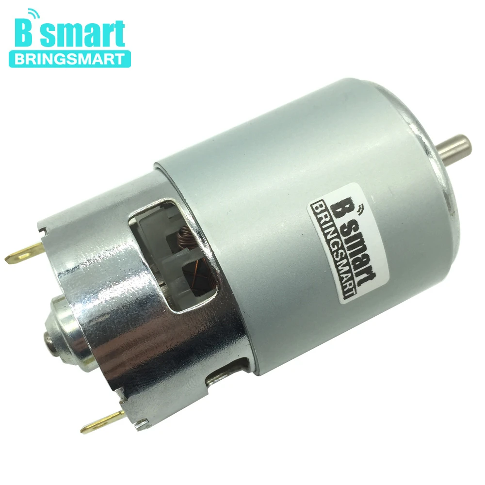BringSmart RS775 12 В Электродвигатель 24 вольт высокоскоростной Мини Мотор микродвигатель постоянного тока