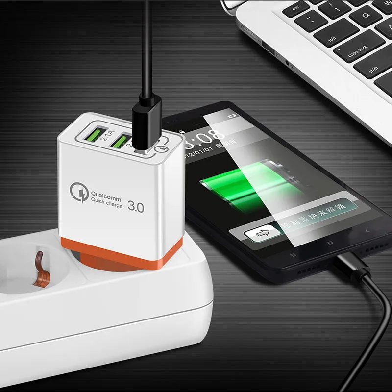 العالمي كوالكوم سريعة تهمة 3.0 شاحن يو اس بي شاحن سريع للهاتف المحمول سامسونج فون باد هواوي Xiaomi 5 V 3A جدار شاحن العالمي كوالكوم سريعة تهمة 3.0 شاحن يو اس بي شاحن سريع للهاتف المحمول سامسونج فون باد هواوي Xiaomi 5 V 3A جدار شاحن