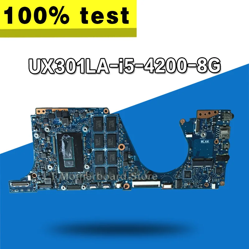 UX301LA материнской I5-4200-8G для ASUS UX301L UX301LA U301L Материнская плата ноутбука UX301LA плата UX301LA тест материнских плат ОК
