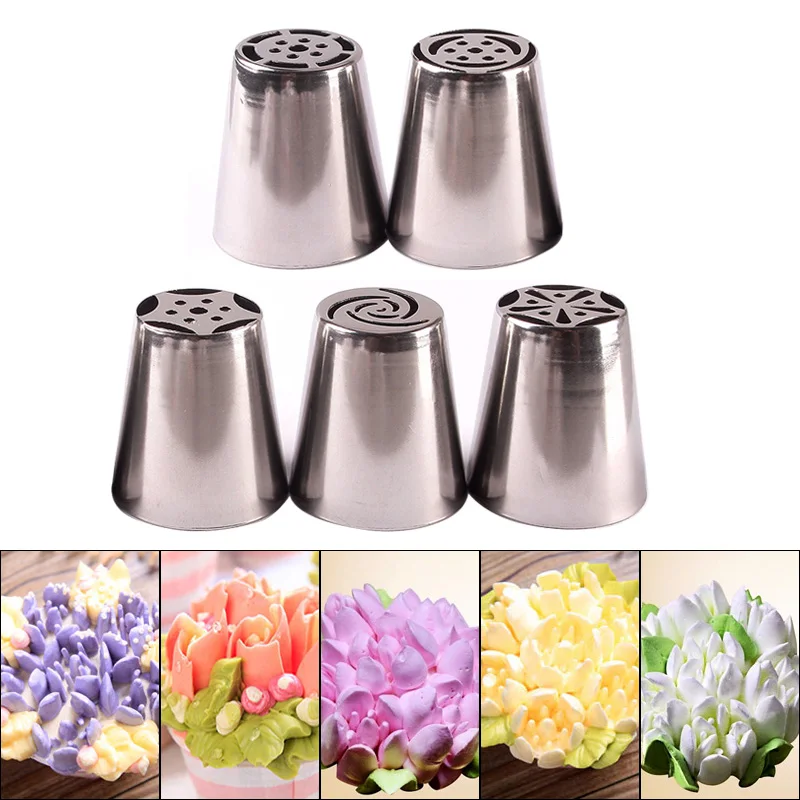 Russian Icing Piping Nozzles Tips Cake Decorating Pastry Baking Tool Russian Icing Piping Nozzles Tips Cake Decorating Pastry Baking Tool