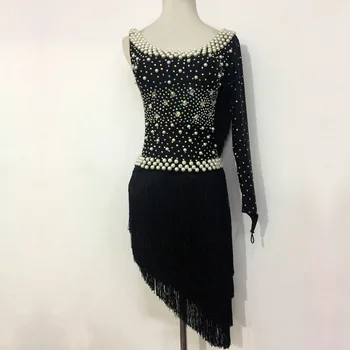 

Custom 2018 children's new Latin dress children Latin dance dress adult Latin performance dress competition dress