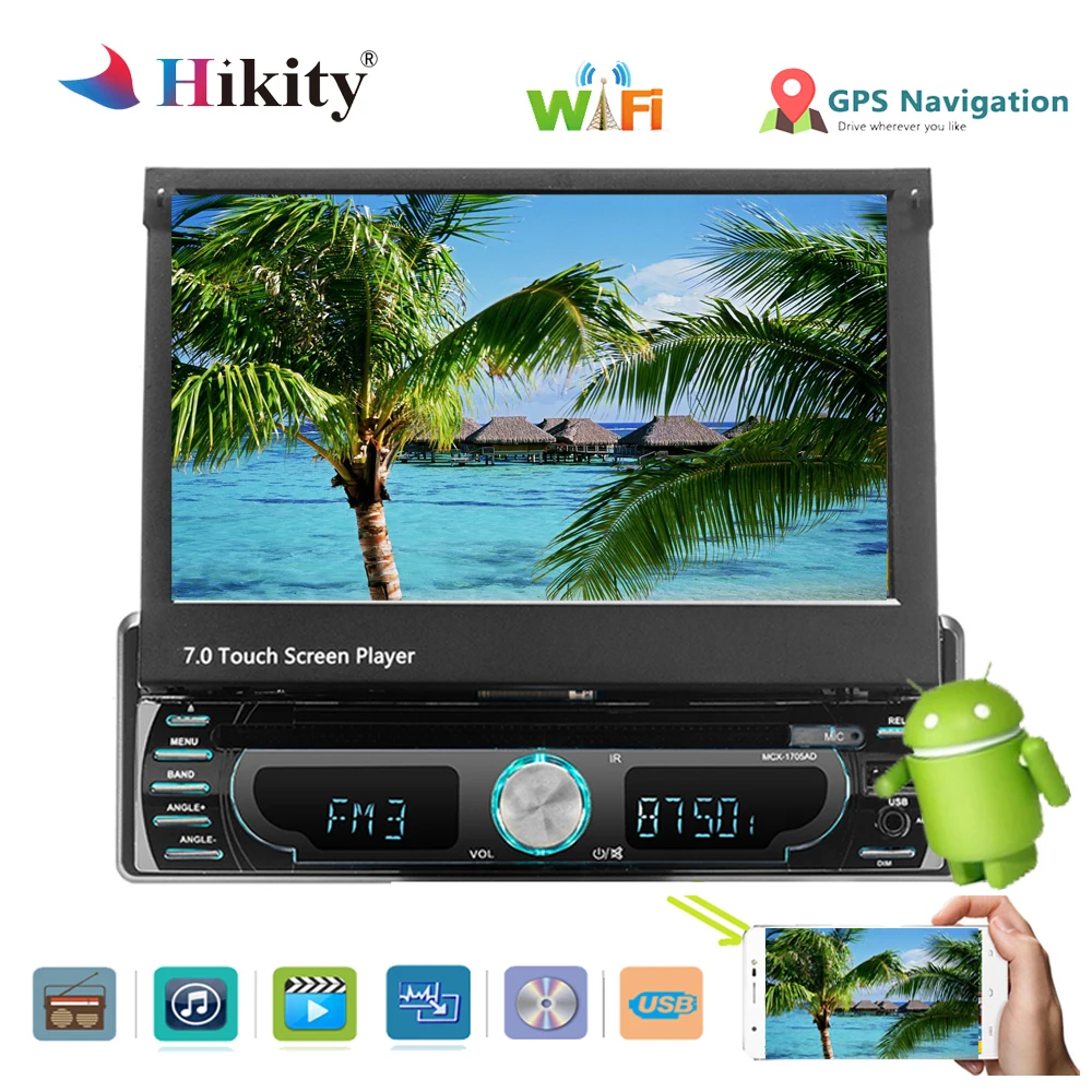

Hikity Autoradio Car MP5 Player 7 inch HD Touch Screen AM FM Radio Bluetooth TF USB Mirror Link Function Auto Multimedia Player