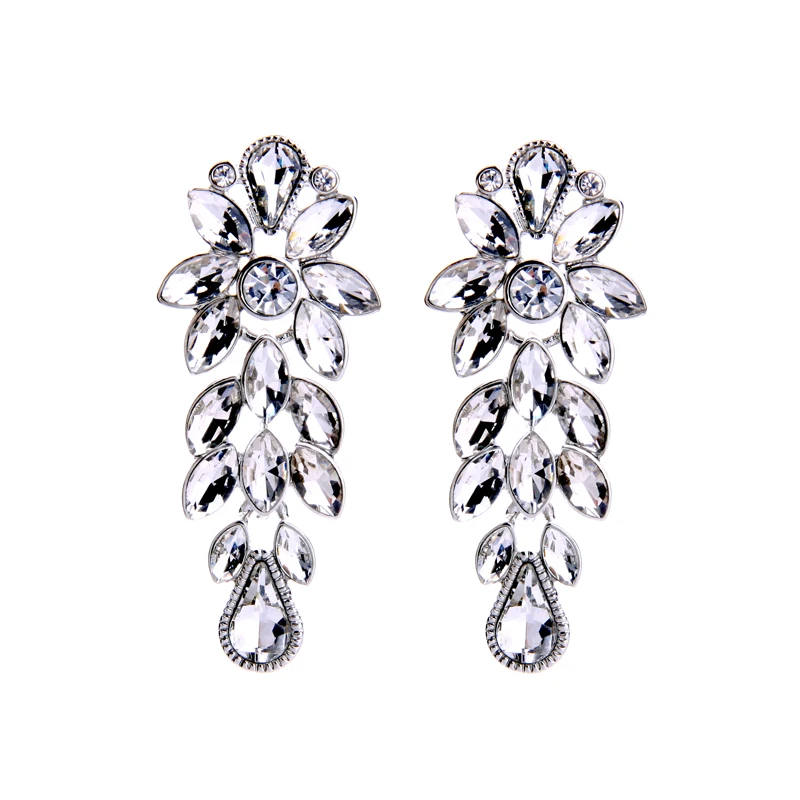 Silver Color Elegant Sparkling Crystal Earrings Perfume Women aliexpress Bridal Earrings Fashion Jewelry Wholesale Aliexpress : image Silver Color Elegant Sparkling Crystal Earrings Perfume Women aliexpress Bridal Earrings Fashion Jewelry Wholesale Aliexpress