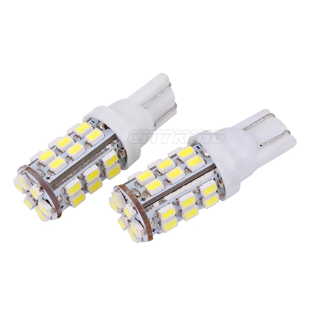 100 шт х Автомобильный светодиодный белый свет T10 30SMD 1206 3020 Светодиодный w5w t10 30 светодиоидное для автомобиля W5W 168 клин инструменты для дверцы боковая лампа