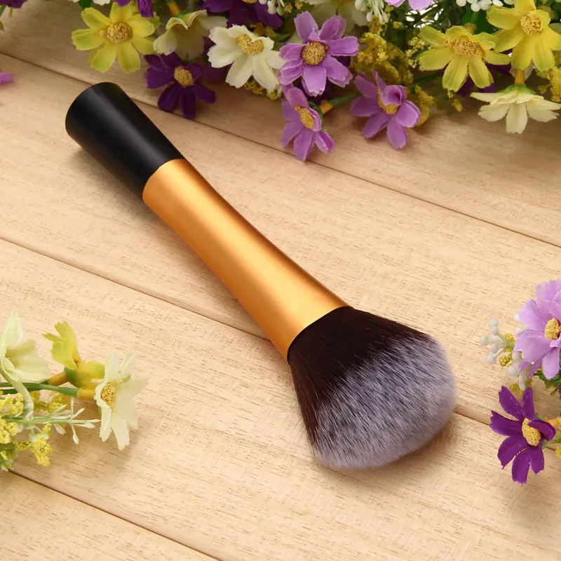 High Quality Professional Nylon Bristles Powder Brushes Makeup Flat