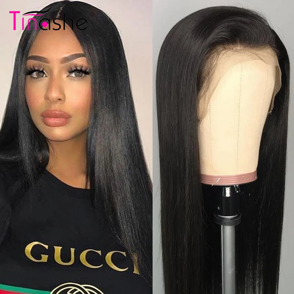 

Tinashe 13x6 Lace Front Human Hair Wigs Straight Lace Front Wig 180 250 Density Pre Plucked Remy Brazilian Lace Front Wig