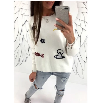 

2017 Cute Girls Women Hoodie Long Sleeve Sweatshirt Jumper Hoodies Pullover Coat Tops
