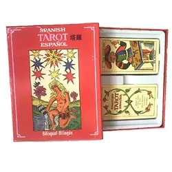Испанский настольная игра, карты Таро высокое качество бумажные карты английский/французский/испанский инструкции для астролога